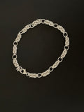 Adjustable Sterling Silver Byzantine Bracelet/Anklet