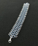 Sterling Silver and Niobium 4-in-1 Chain Maille Bracelet