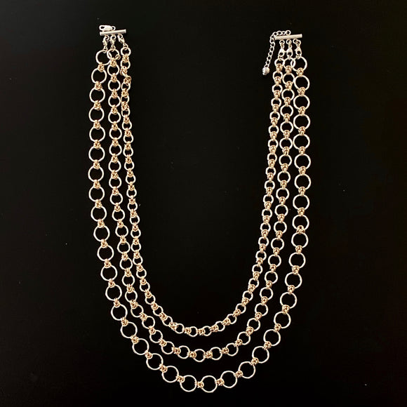 Changeable One to Three-Strand Chain Necklace(s)