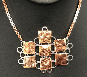 Copper and Sterling Silver Necklace