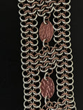 Silver and Copper 4-in-1 Chain Maille Bracelet