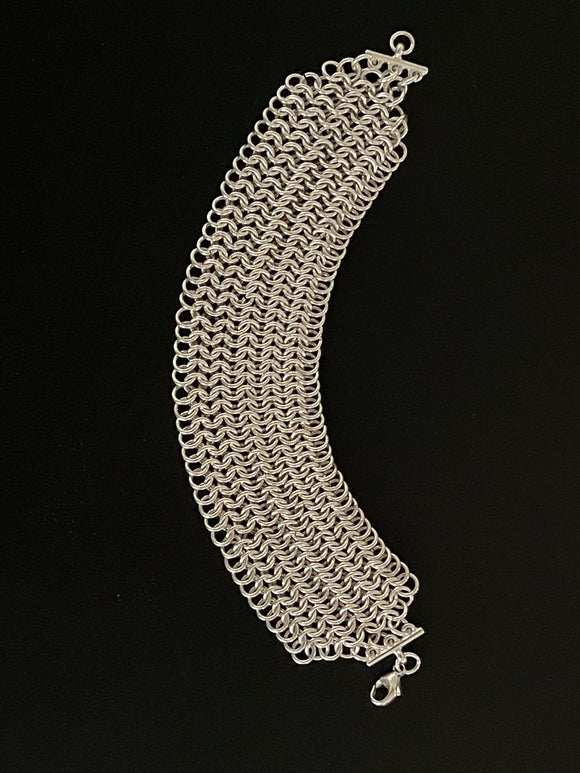 Sterling Silver 4-in-1 Chain Maille Bracelet